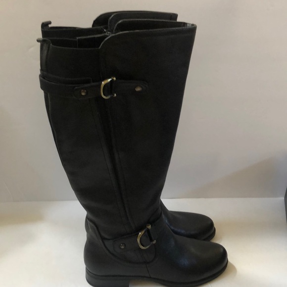 Naturalizer Jillian Wide Calf Black  Riding Boots - Picture 6 of 8